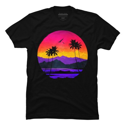 Men's Design By Humans The Color of Paradise By clingcling T-Shirt