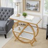 MAYEERTY End Table - Small Side Table with Storage Shelves - 2 of 4