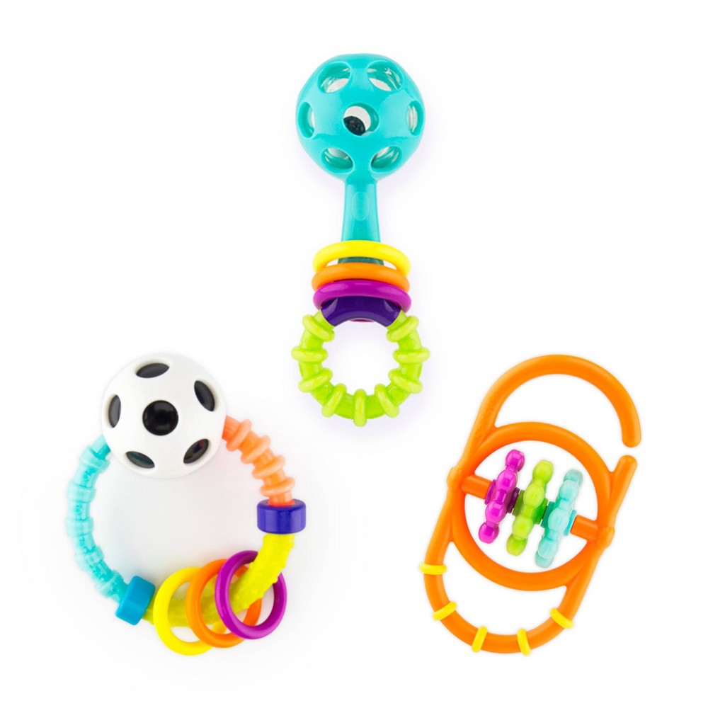 Photos - Rattle / Teether Sassy Toys My First Rattles Newborn Gift Set - 3ct