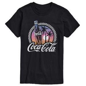 Men's - Coca-Cola - Retro Bottle on Beach Short Sleeve Graphic T-Shirt - 1 of 4