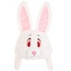 HalloweenCostumes.com One Size   Adult Big Plush Rabbit Halloween Costume Hat Accessory, White/Pink - 3 of 4