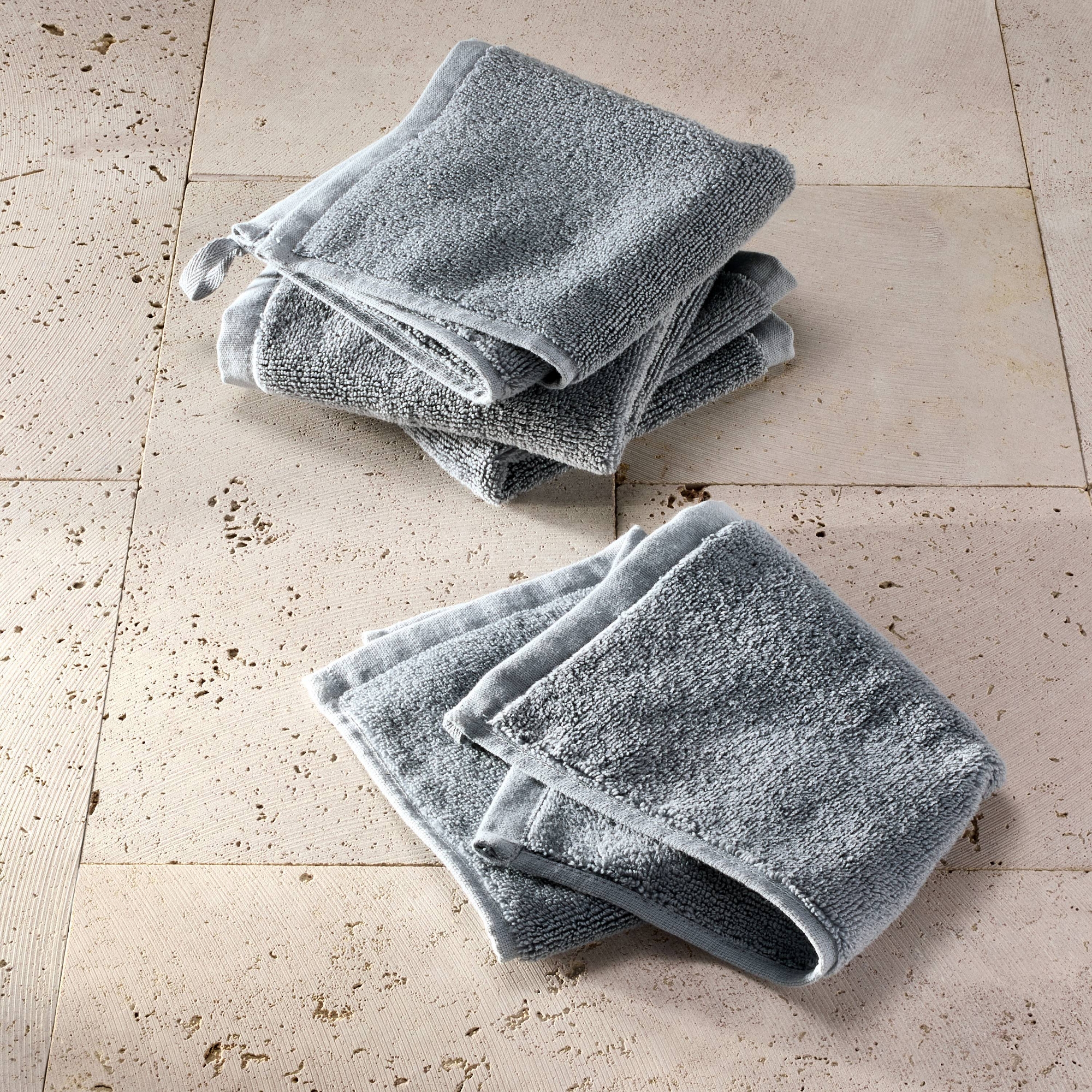 4pk Modal Washcloths Mineral Blue - Casaluna™