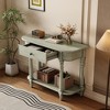 PAGED 36 inch Console Table with Top Drawer,Rustic Entryway Table with Open Shelf for Living Room,Hallway - 4 of 4