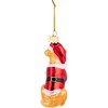 Kurt Adler Noble Gems Glass Ornament for Christmas Tree, Yellow Labrador Retriever in Santa Suit, 3.5" - 3 of 4