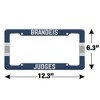 Brandeis University Stripe License Plate Tag Frame - 4 of 4