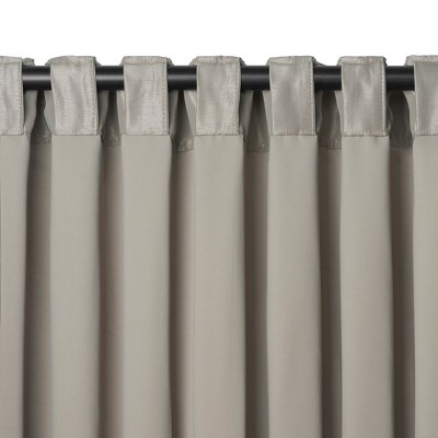 Silver Faux Silk Blackout Rod Pocket Window Panel - 52" x 108"