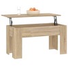 vidaXL Coffee Table Sonoma Oak 39.8"x19.3"x20.5" Engineered Wood - 4 of 4