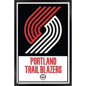 Trends International NBA Portland Trail Blazers - Logo 21 Framed Wall Poster Prints - 1 of 4