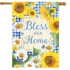 Briarwood Lane Spring House Flag 40x28 For Outdoor Bless This Home Floral For Spring House Flag - 2 of 4