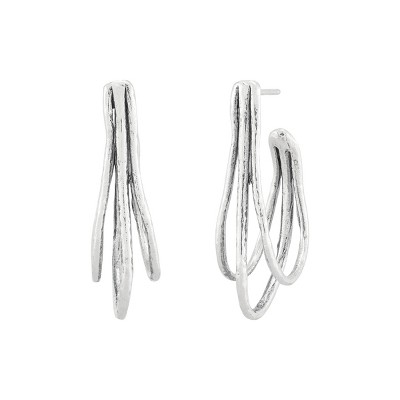 Silpada 'Accomplishing' Sterling Silver Hoop Earrings