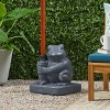 Maggift Animal Umbrella Base, Frog Design Umbrella Base with Adapter, Cute Design, Suitable for Patio, Yard, Poolside, Gray, 14"*13"*15.5" - 3 of 4