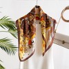 Anna-Kaci Women's Floral Print Satin Scarf with Elegant Design 27.5×27.5 Inches - 2 of 4