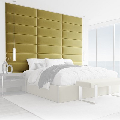 Vant Upholstered Headboards - Accent Wall Panels, - Velvet Olive Moss ...