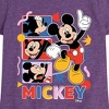 Girls' - Disney - Mickey Tribute Panels Fitted Short Sleeve Graphic T-Shirt - 2 of 4
