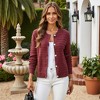 Anna-Kaci Women's Textured Knit Button-Front Cardigan with Long Sleeves and Ribbed Trim - 4 of 4