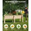 GustoWave Raised Garden Bed 6 x 2 x 2.5FT, Raised Garden Beds Outdoor with 6 Legs, Detachable Liner, Wooden Raised Planter Box for Backyard, Patio - 2 of 4