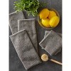 Design Imports 6pk Microfiber Essential Dishtowels Gray: Kitchen Towels, Microfiber Dishcloth, Solid Pattern, 15.75"x23.5" - 3 of 4