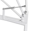 Aluminum Patio Rocking Egg Chair with Folding Canopy - Blue/Gray/White - Crestlive Products: Outdoor Rocker, Water-Repellent - 4 of 4