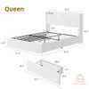 Jojoka Bed Frame with Storage Headboard, Charging Station & LED Lights – Bed with 4 Drawers, No Box Spring Needed, Noise-Free Design - 2 of 4