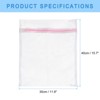 Unique Bargains Mesh Laundry Wash Bags with Zipper for Delicate Clothing 5 Pcs - 2 of 4