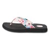 Women's Isabella Yoga Mat Floral Flip Flop - 4 of 4