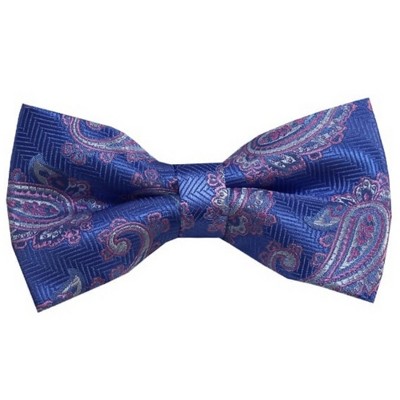 Men's Paisley Color 2.75 W And 4.75 L Inch Pre-Tied adjustable Bow Ties