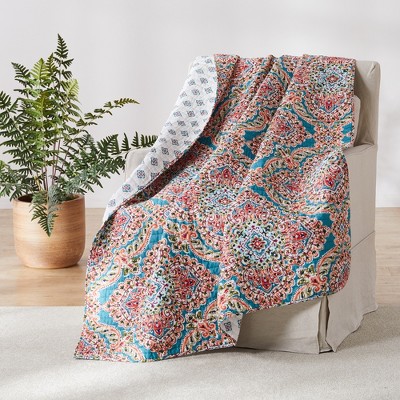 Veranda Medallion Quilted Throw - Levtex Home