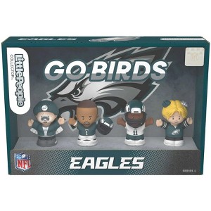 Fisher Price Little People x NFL Collector Philadelphia Eagles Figure 4-Pack - 1 of 3