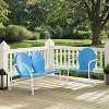 Griffith 2pc Outdoor Seating Set - Blue - Crosley - 4 of 4