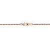 Black Bow Jewelry 1.5mm, 14k Rose Gold, Diamond Cut Solid Rope Chain Necklace - 4 of 4