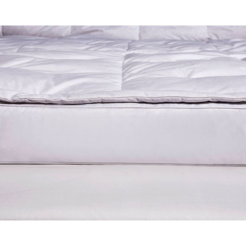 Luxury 5 Inch Down Pillowtop Featherbed White - Blue Ridge Home Fashions, 4 of 7