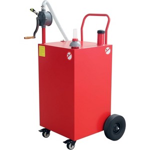 Portable Fuel Storage Tank, 30/45/50 Gallon Gas & Diesel Caddy with Manual Pump, for Vehicles, Equipment, Emergency Use - 1 of 4