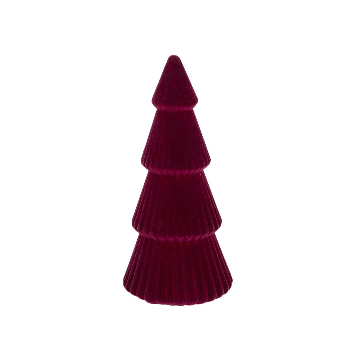 Saro Lifestyle Velvet Christmas Tree Decor - Soft Plush Tabletop Holiday Accent - thumbnail 2