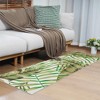 Modern Tropical Leaf Area Rug Soft Washable Rug Low Pile Non Slip Floor Carpet - 2 of 4