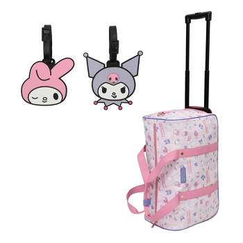 Hello Kitty Wheeled Duffle Bag With Two Luggage Tags