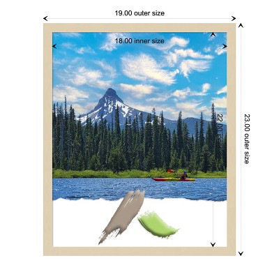Amanti Art Svelte Natural Wood Picture Frame Opening Size 18x22 in.