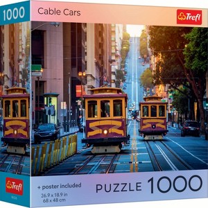 Trefl Red Cable Cars 1000 Piece Puzzle - 1 of 3