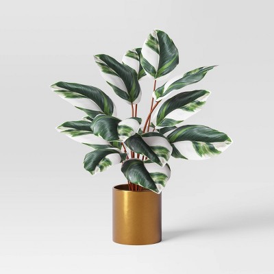 Luxe Maranta Leaf in Gold Pot - Threshold™