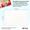 Unique Bargains 100% Cotton DIY Art Smooth Blank Postcards 4 x 6 Inch Blue/Dark Green 48 Sheets - 4 of 4