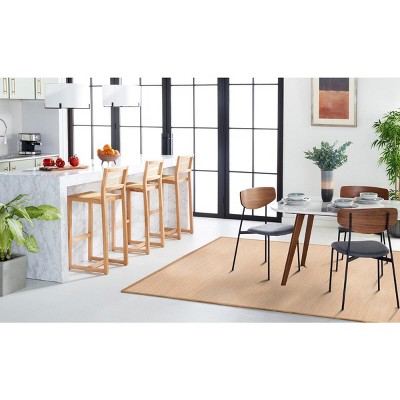 Maize and Linen Hand-Knotted Natural Fiber Area Rug