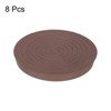 Unique Bargains Round Non-Slip Chair Leg Floor Protectors for Bed Stopper 8 Pcs 2.5'' Brown - 3 of 4