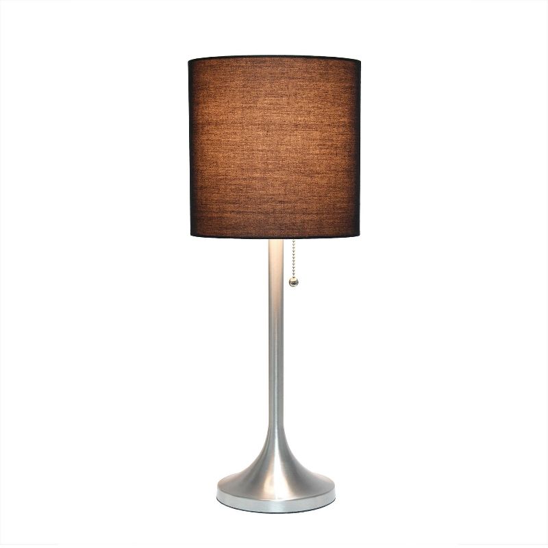  Tapered Desk Lamp with Fabric Drum Shade - Simple Designs, 3 of 11