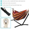 Sunnydaze Large Double Brazilian Hammock with Stand and Carrying Case - 400 lb Weight Capacity - 2 of 4