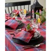Solino Home Linen Plaid Dinner Napkins | Red Tartan Plaid - 4 of 4