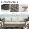 Buenhomino Outdoor Wicker Furniture Set – Swivel Glide Chairs, Sofas, Ottomans & Tables, All-Weather PE Rattan with Cushions for Patio, Garden & Deck - 4 of 4