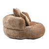 Maliang Lazy Sofa, Back Bean Bag Chair Couch With Three Pillows, Single Gaming Sofa Chair For Living Room, Bedroom - 3 of 4