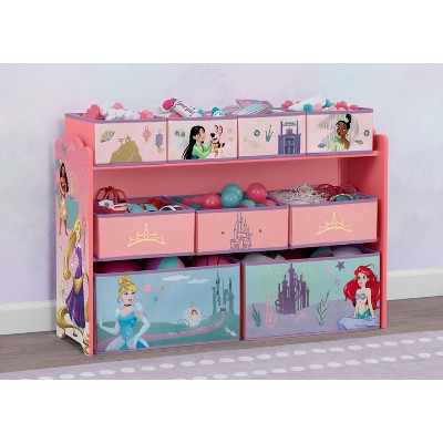 Delta Children Deluxe 9 Bin Design and Store Toy Organizer - Disney Princess