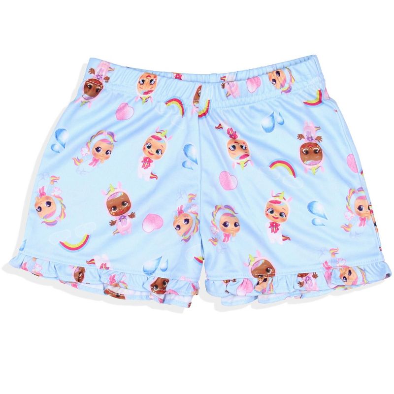 Cry Babies Magic Tears Toddler Girls' Sleep Pajama Sleep Set Shirt And Shorts Blue, 5 of 7