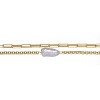 Guili 14K Gold Plated Freshwater Pearl Bracelet with Double Layer Rolo Chain in Sterling Silver for Unique and Elegant Style Appeal - 2 of 3