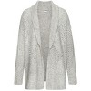 Women's Diamond Openwork Knit Cardigan - LASCANA - 2 of 4